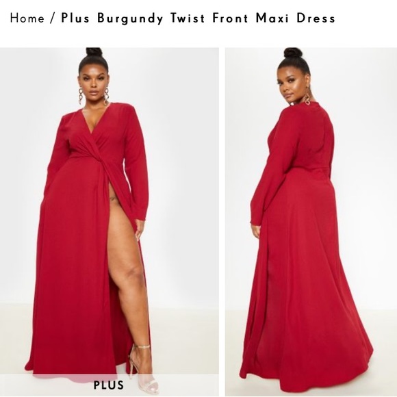 Pretty Little Thing Twist Front Maxi Dress - Picture 4 of 6